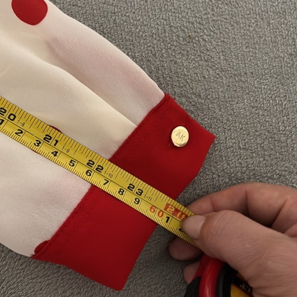 AK  Nathalie Red Polka Dot shirt - Picture 7 of 9